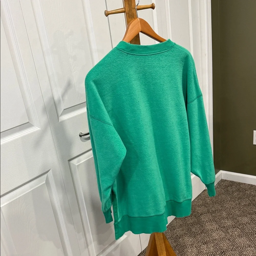 Aerie Vibrant Green Crewneck Top - Picture 3 of 4